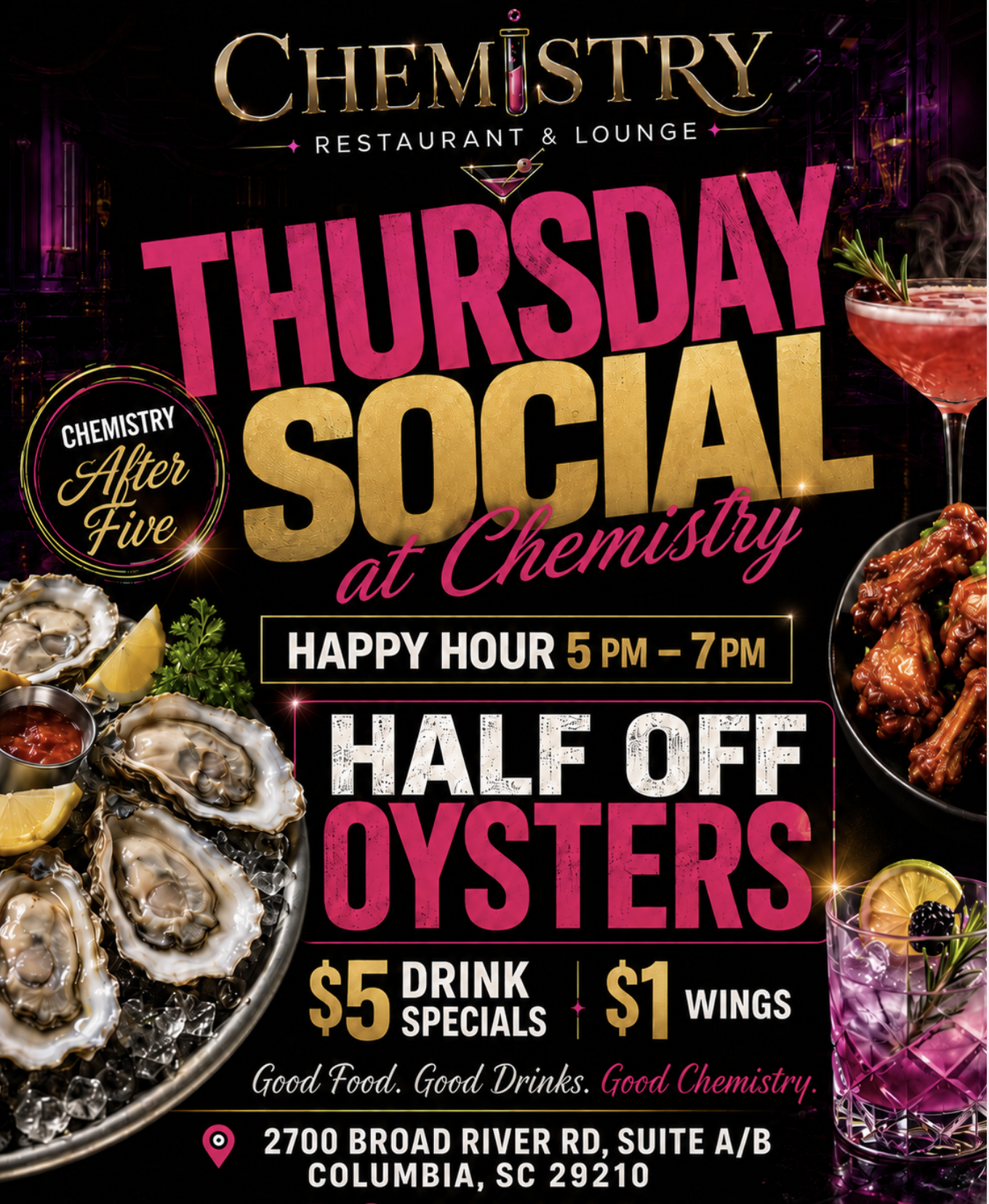 Thursday Social at Chemistry flyer