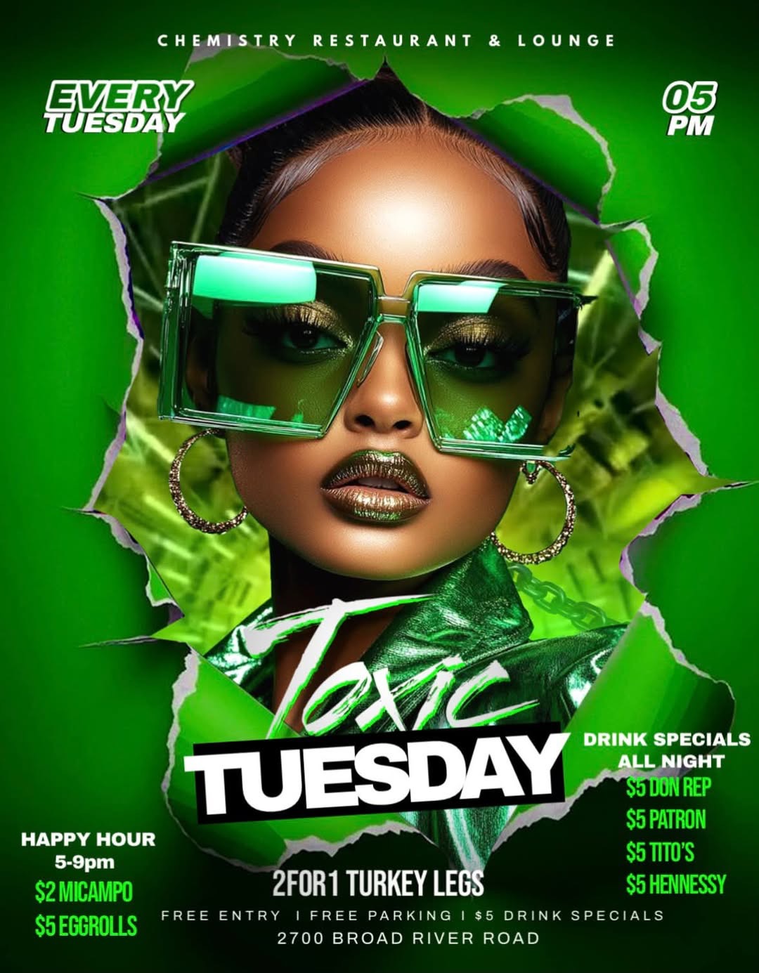 Toxic Tuesday flyer